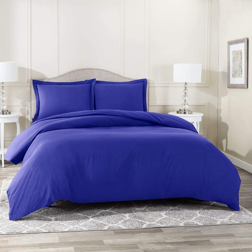 Royal Blue Luxury Duvet Cover Set (Twin)